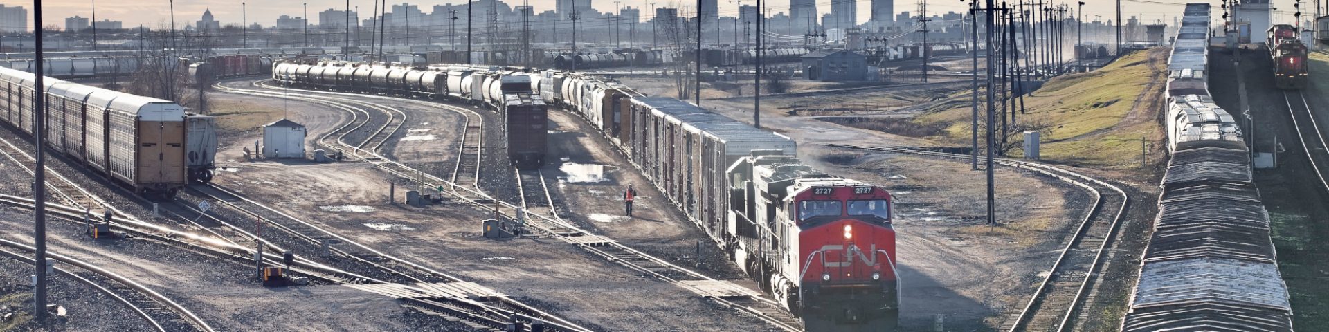 Symington Yard, railyard, Winnipeg, Manitoba, Canada CCEG7H Symington Yard, railyard, Winnipeg, Manitoba, Canada